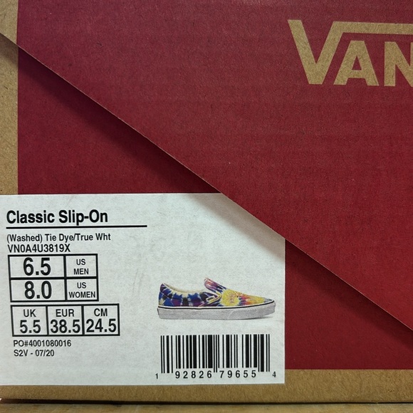 Vans Women's Classic Slip-on (Washed) Tie dye - Picture 8 of 8